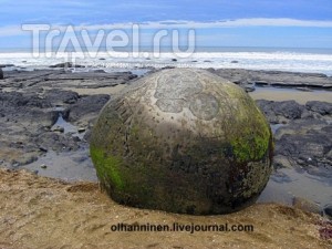 Шарообразные чудеса природы - новозеландские Валуны Моераки / Новая Зеландия
