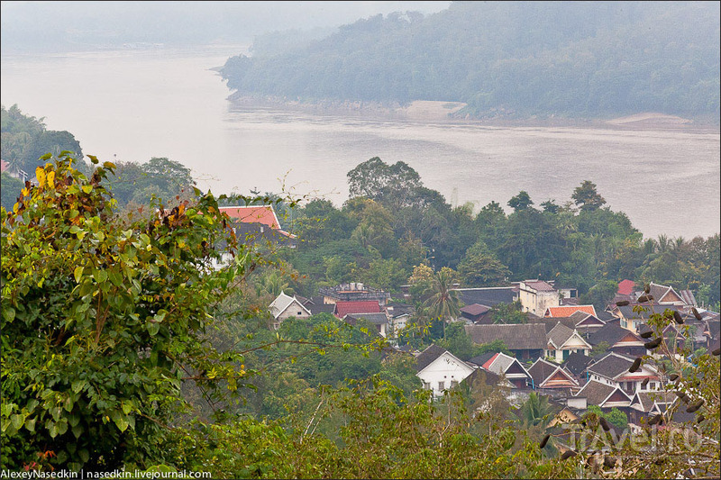 Река Меконг в Луанг-Прабанге / Фото из Лаоса