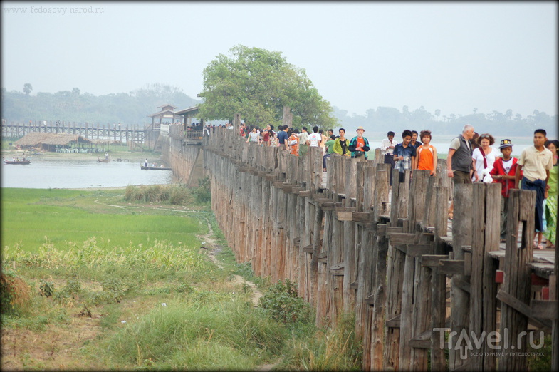 Тиковый мост У-Бейн / Мьянма