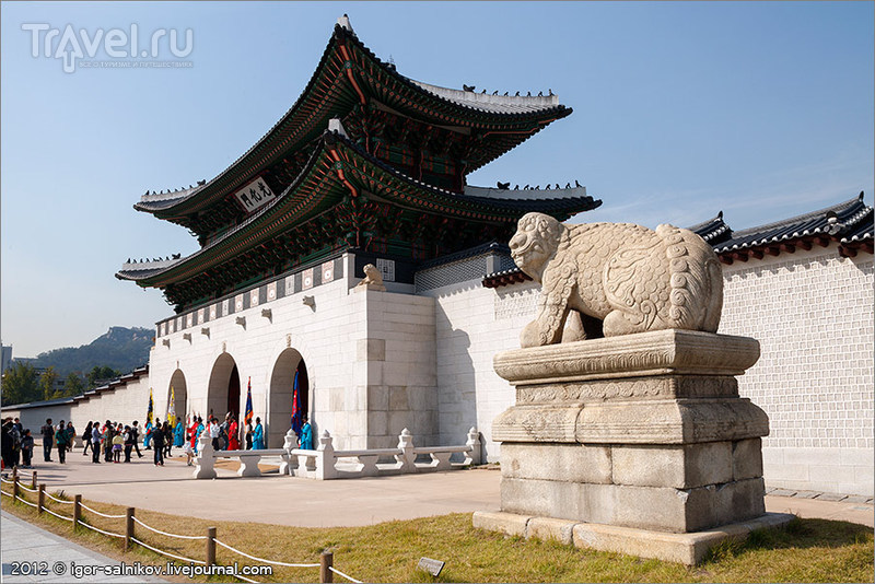 Императорский дворец Кёнбоккун в Сеуле, Южная Корея / Фото из Южной Кореи
