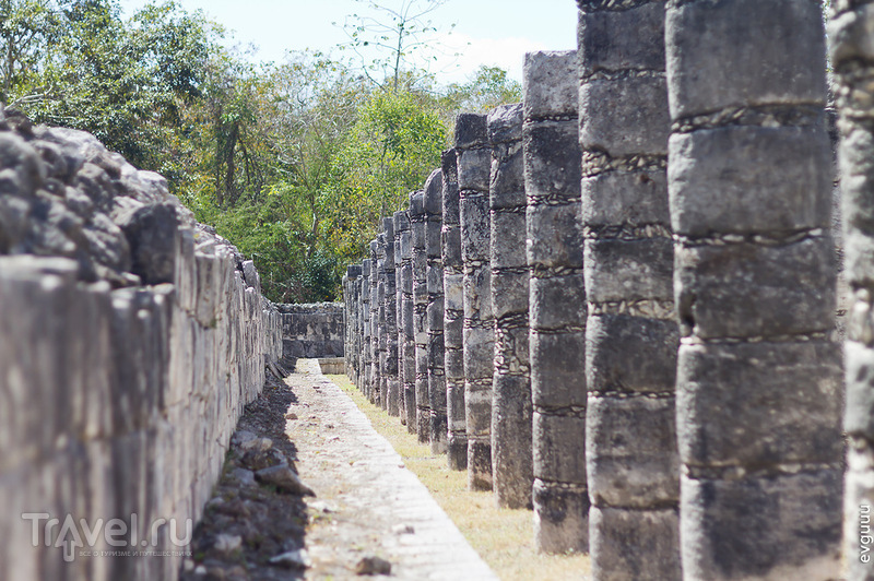 Храм Воинов в Чичен-Ица, Мексика / Фото из Мексики