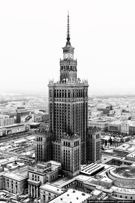 Зимняя Варшава с высоты / Фото из Польши