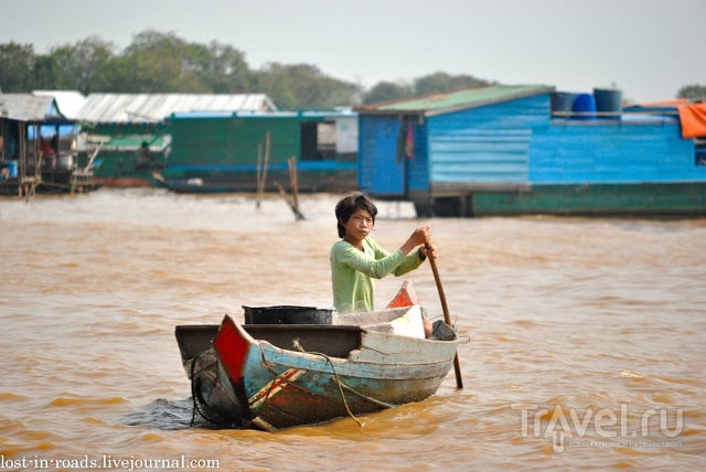 Озеро Тонлесап, деревни на воде. Камбоджа / Камбоджа
