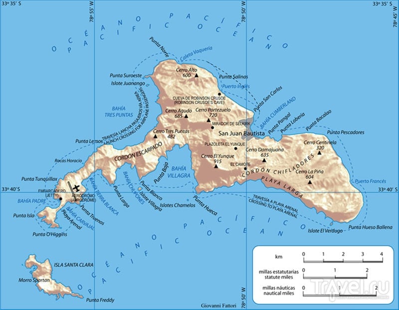 Архипелаг Хуан-Фернандес: остров Робинзона Крузо / Фото из Чили