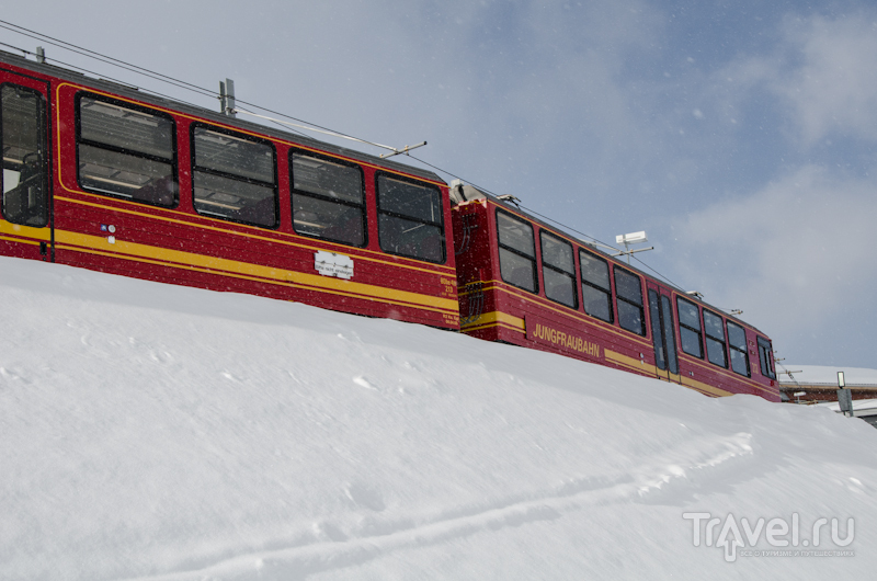 Вагончики Jungfrau Bahn / Фото из Швейцарии