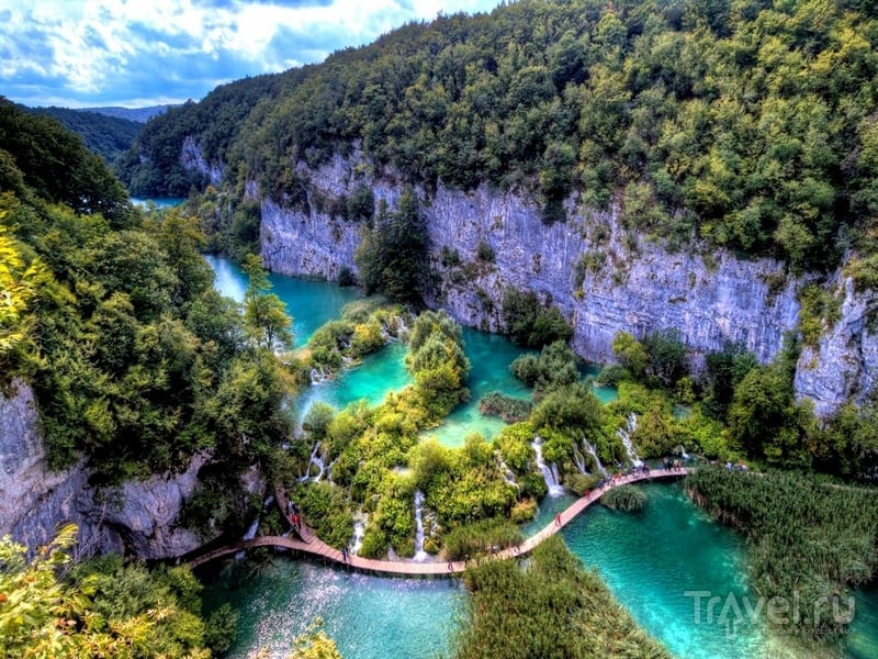 Площадь национального парка "Плитвицкие озера" составляет 29,5 гектаров / Хорватия