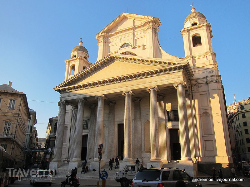 Базилика Сантиссима Аннунциата дель Вастато (Basilica della Santissima Annunziata del Vastato) в Генуе, Италия / Фото из Италии