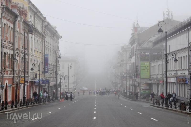 Город, притаившийся в тумане / Фото из России