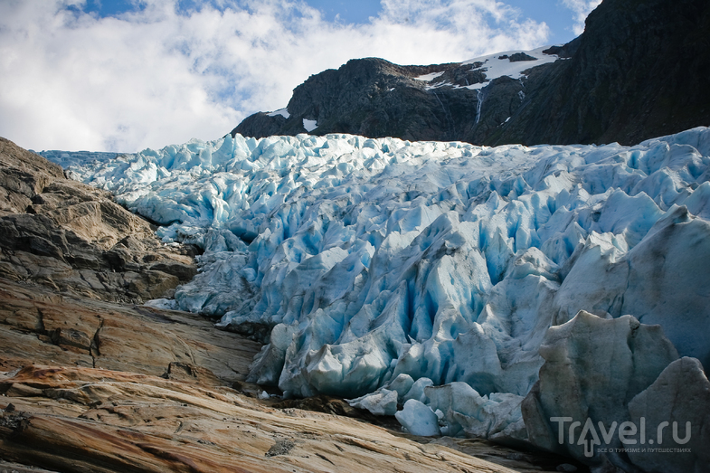 В царстве льда - ледник Svartisen / Фото из Норвегии