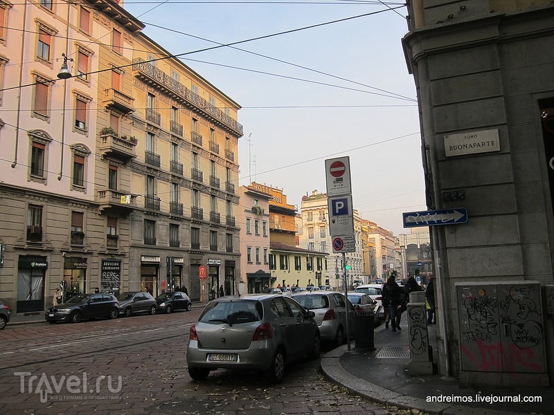 Проезд Буонапарте (Foro Buonaparte) в Милане, Италия / Фото из Италии