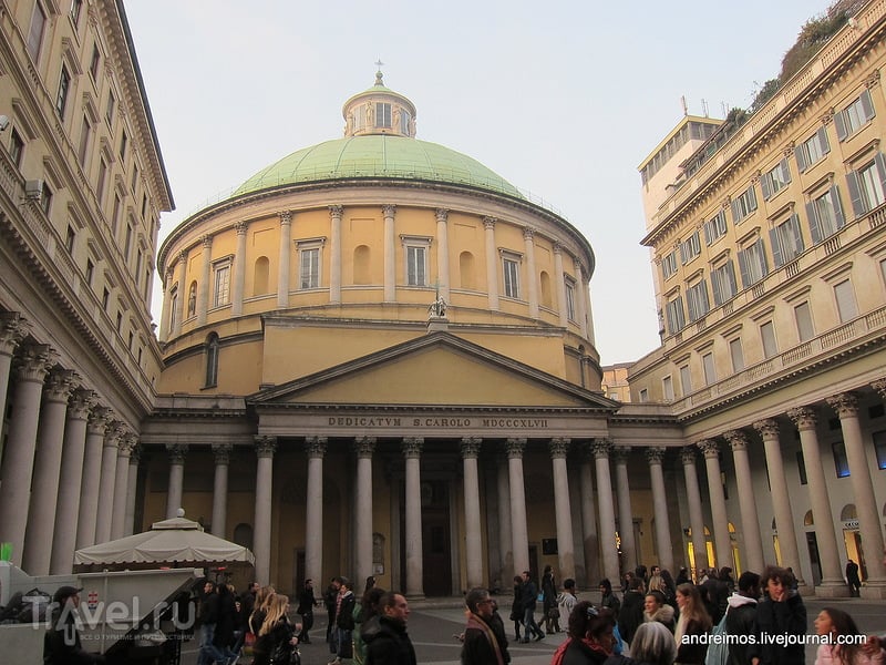 Церковь Св. Карло аль Корсо (Chiesa di San Carlo al Corso) в Милане, Италия / Фото из Италии
