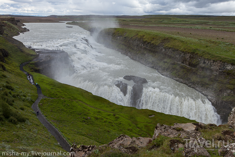 Водопад Гюдльфосс (Gullfoss), Исландия / Фото из Исландии