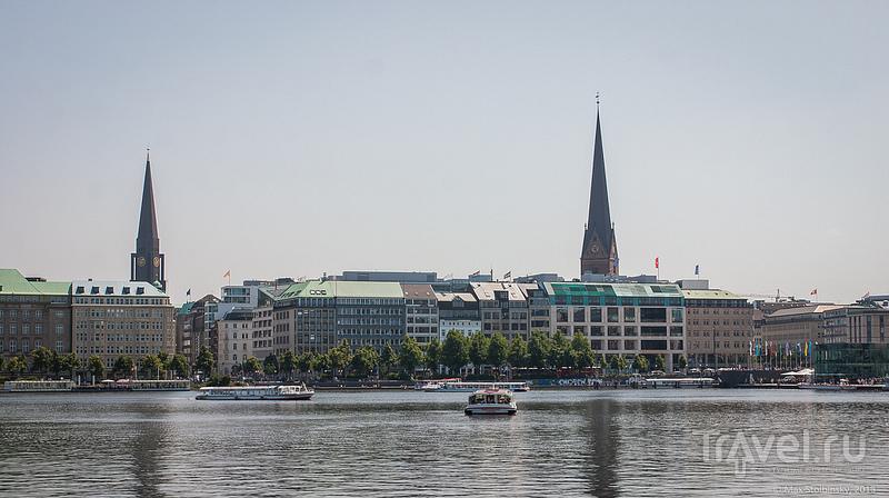 Гамбург. Озеро Alster. Старый город / Германия
