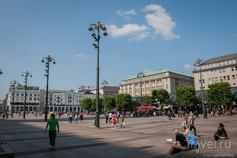 Гамбург. Озеро Alster. Старый город / Германия