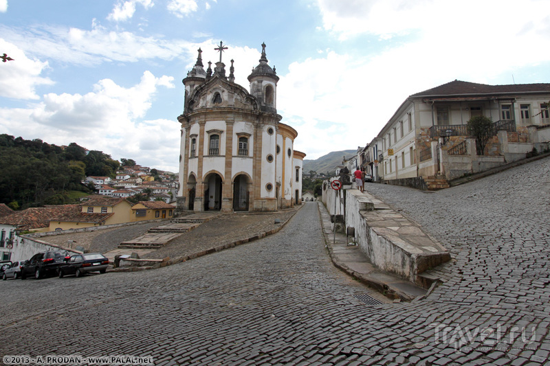 Церковь святой Марии Розарио в Ору-Прету, Бразилия / Фото из Бразилии
