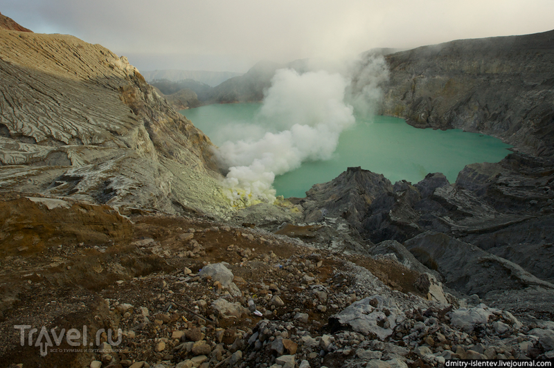 Вулкан Иджен (Kawah Ijen), о. Ява / Индонезия