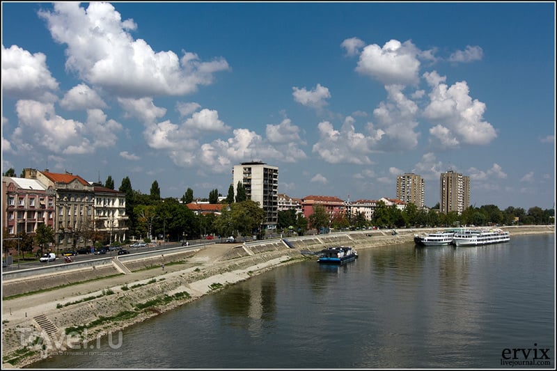 Набережная Дуная в городе Нови-Сад, Сербия / Фото из Сербии