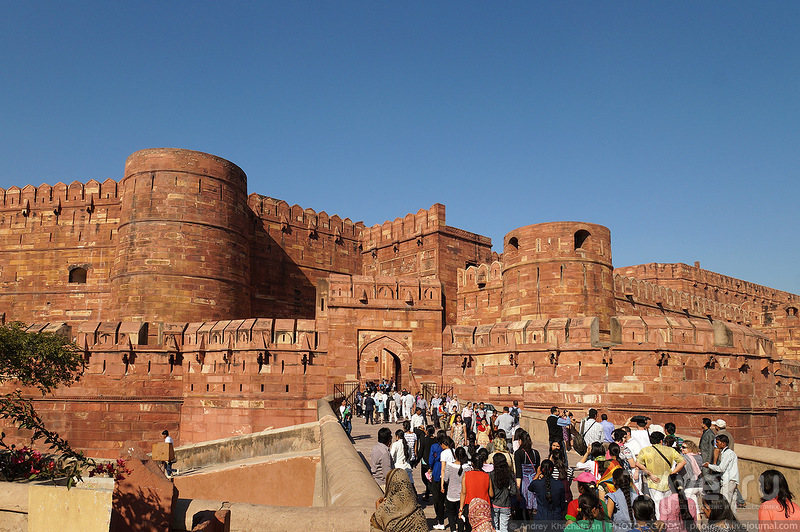 Красный форт в Агре, Индия / Фото из Индии