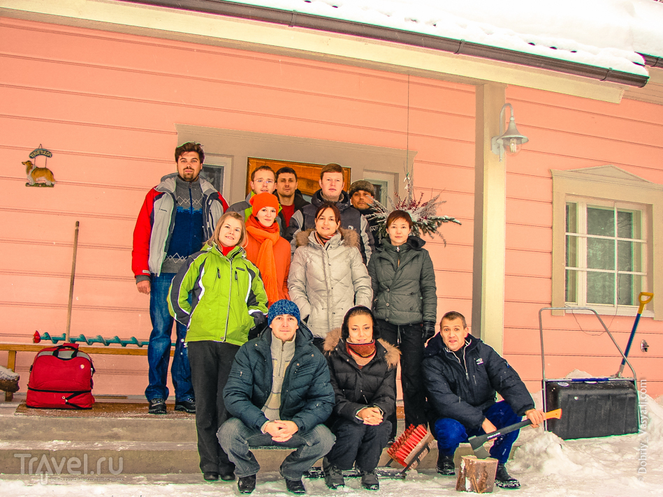 Новогодняя Финляндия: бунгало у зимнего озера / Финляндия