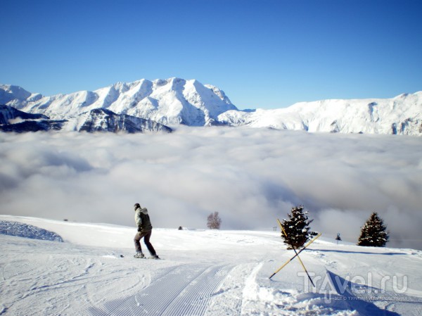 Зима бывает cо снегом. Французские Альпы, Alpe de Huez / Франция