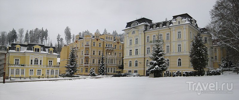 Марианские Лазне со снегом / Чехия