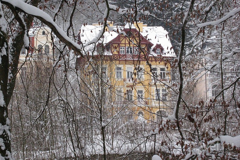 Марианские Лазне со снегом / Чехия
