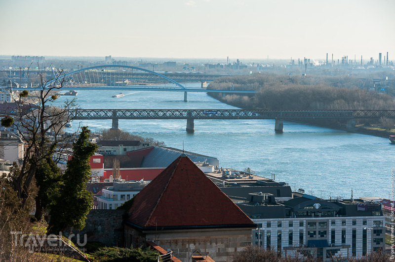 Река Дунай в Братиславе, Словакия / Фото из Словакии