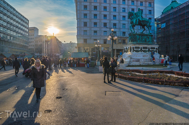 Площадь Республикив Белграде, Сербия / Фото из Сербии
