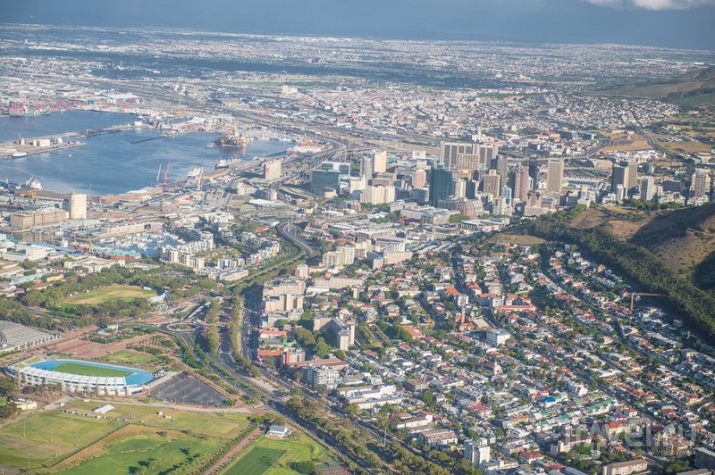 Кейптаун с высоты птичьего полета / ЮАР
