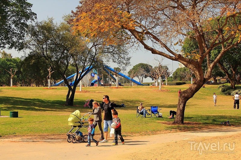 Тель-Авив. Парк Менахем Бегин - отличное место отдыха / Израиль