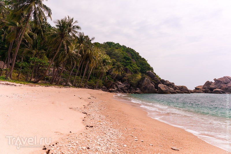 Пляж на Haad Khonthi острове Панган / Таиланд