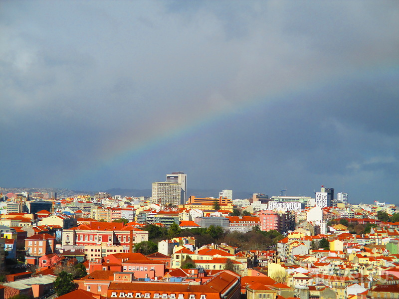 Лиссабон с высоты птичьего полета / Португалия