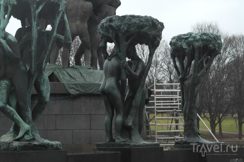 Осло, парк скульптур Вигеланна. Норвегия / Норвегия