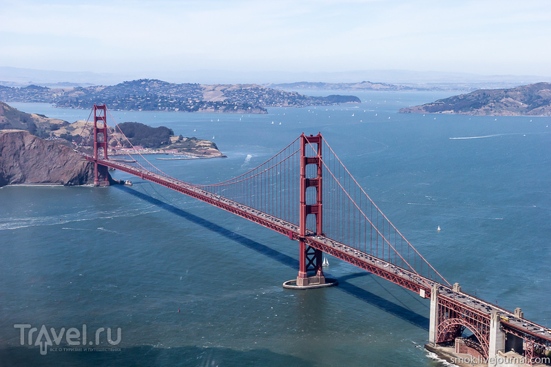 Полет над Golden Gate и по Bay Area в Калифорнии / Фото из США