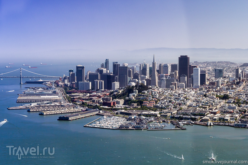 Полет над Golden Gate и по Bay Area в Калифорнии / Фото из США