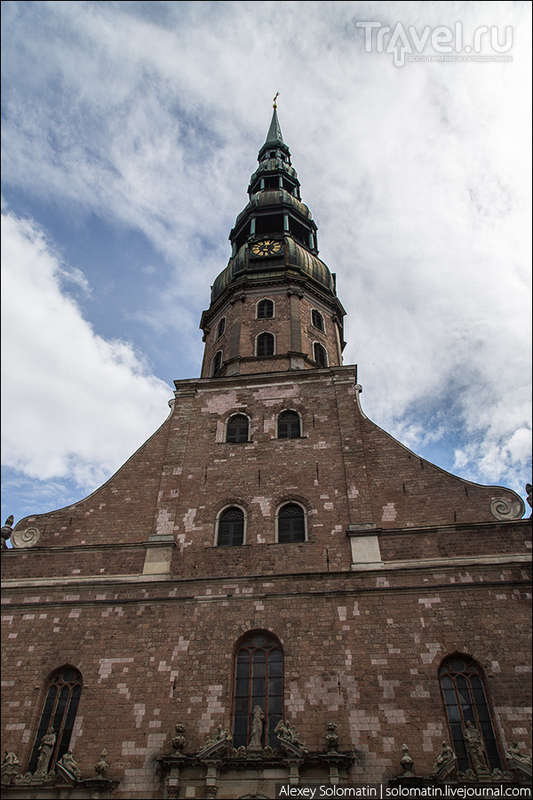 Колокольня церкви Святого Петра / Фото из Латвии