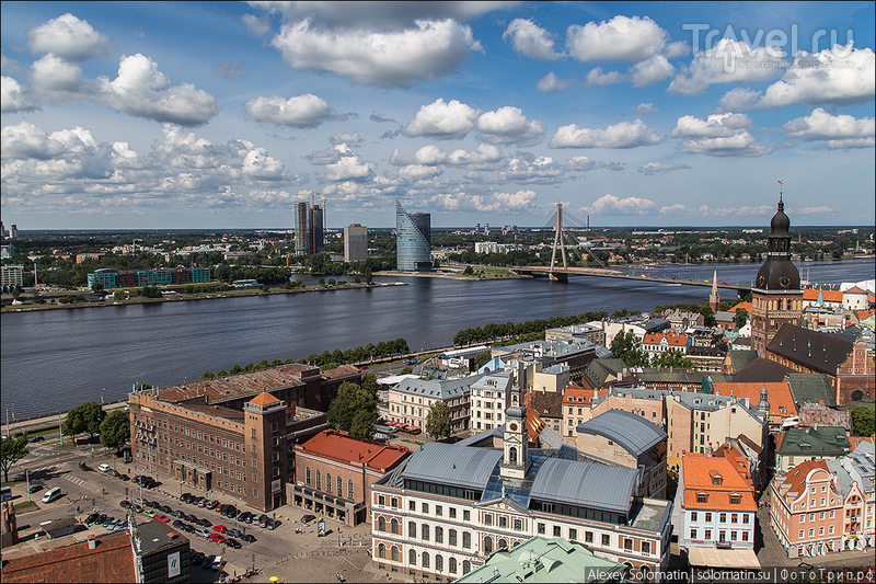 Рига с высоты церкви Святого Петра / Фото из Латвии