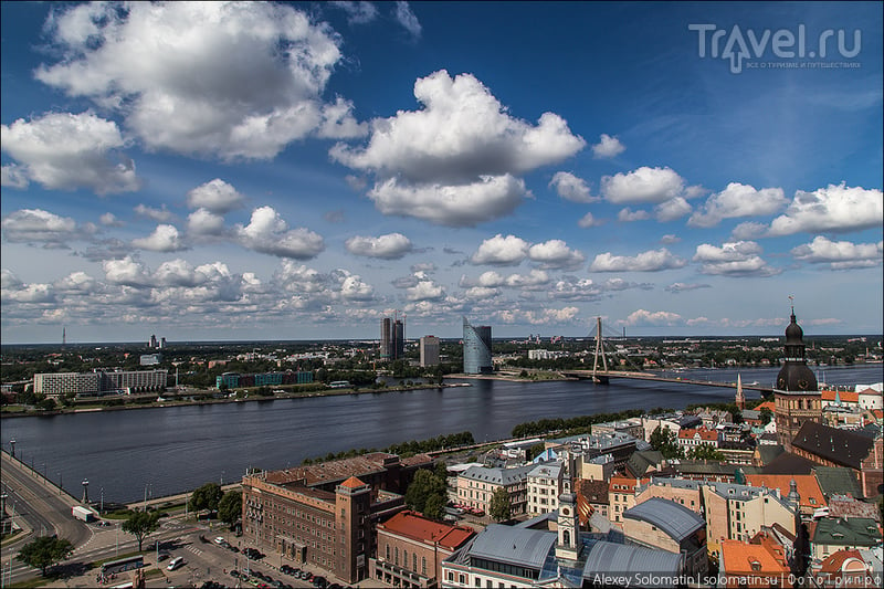 Рига с высоты церкви Святого Петра / Фото из Латвии