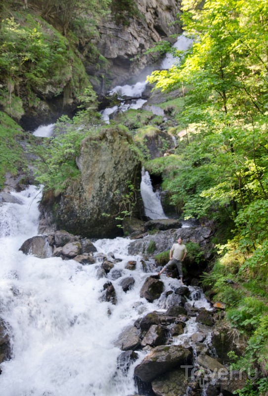 Унтербах - гостиница и водопад / Швейцария