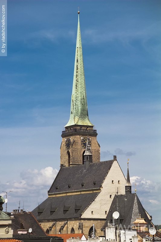 Башни и крыши Пльзни / Чехия