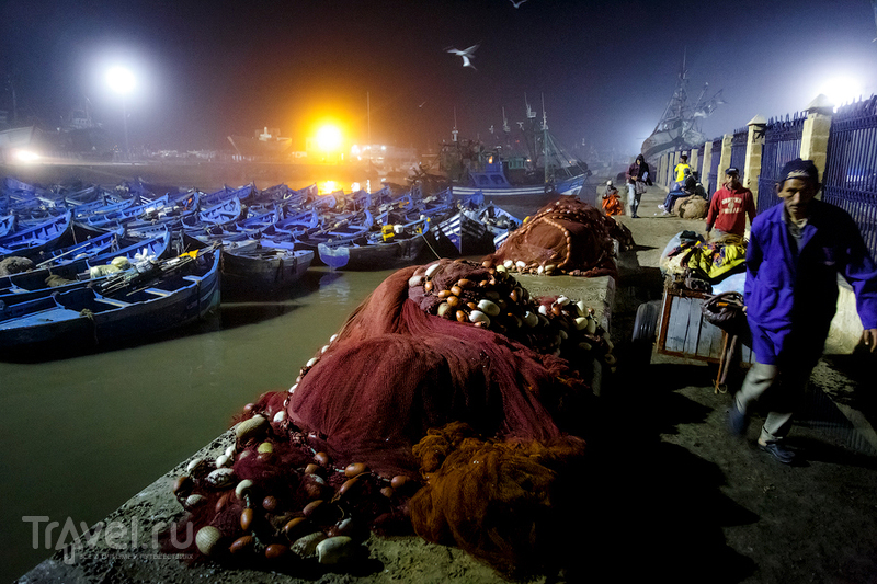 Марокко. Эссуэйра. Ночь в порту / Фото из Марокко
