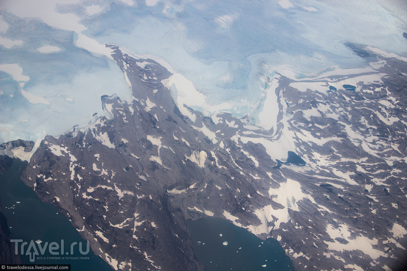 Инопланетные пейзажи Гренландии с высоты / Фото из Гренландии