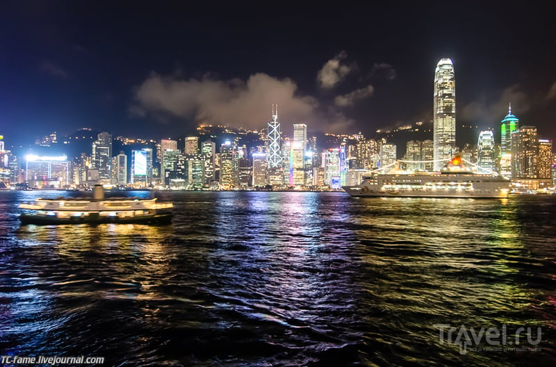 Гонконг. Лазерное шоу "Симфония огней" / Фото из Гонконга