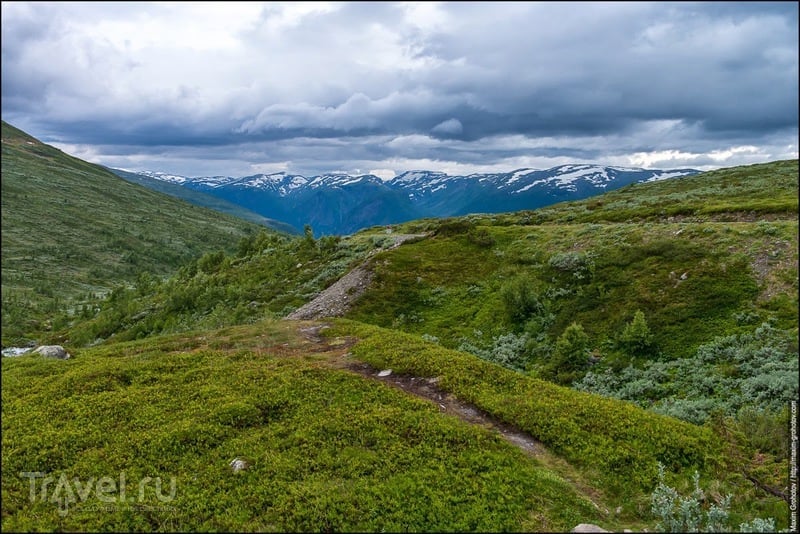 Around the Norge. Aurlandsvegen. Снежная дорога / Фото из Норвегии
