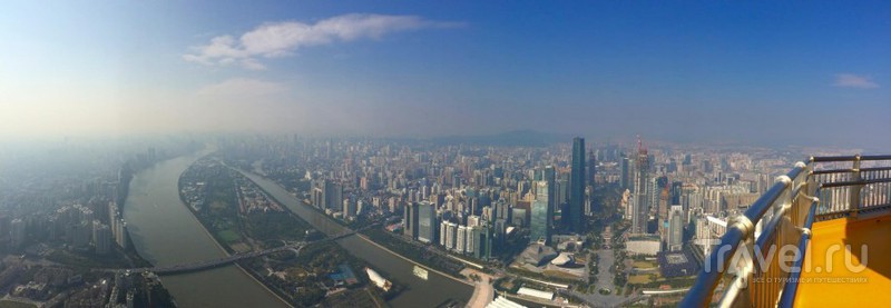 Гуанчжоу с высоты птичьего полета / Китай