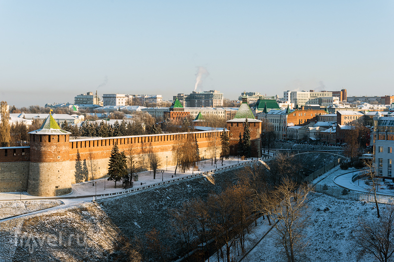 Зимний Нижний Новгород с высоты / Фото из России