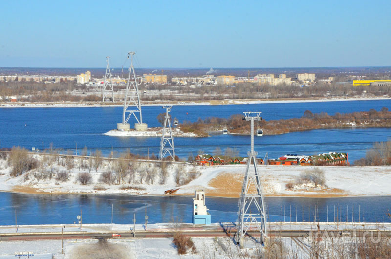 Канатная дорога в Нижнем Новгороде - самая длинная в Европе над водой / Россия