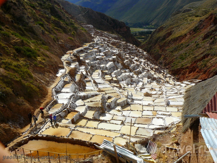 Un gran viaje a America del Sur. Перу. Valle Sagrado. Салинерас - тысячи соляных ванн / Перу