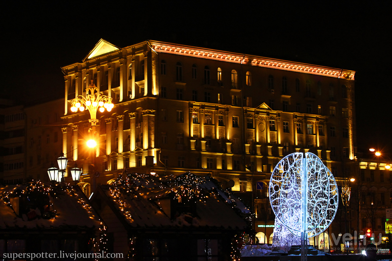 Москва новогодняя или добро пожаловать в Рождество / Фото из России