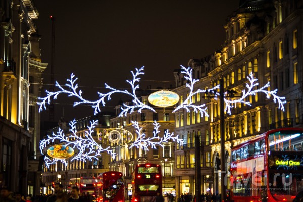 Лондонские огни и Кью Гарденс в Рождество / Великобритания